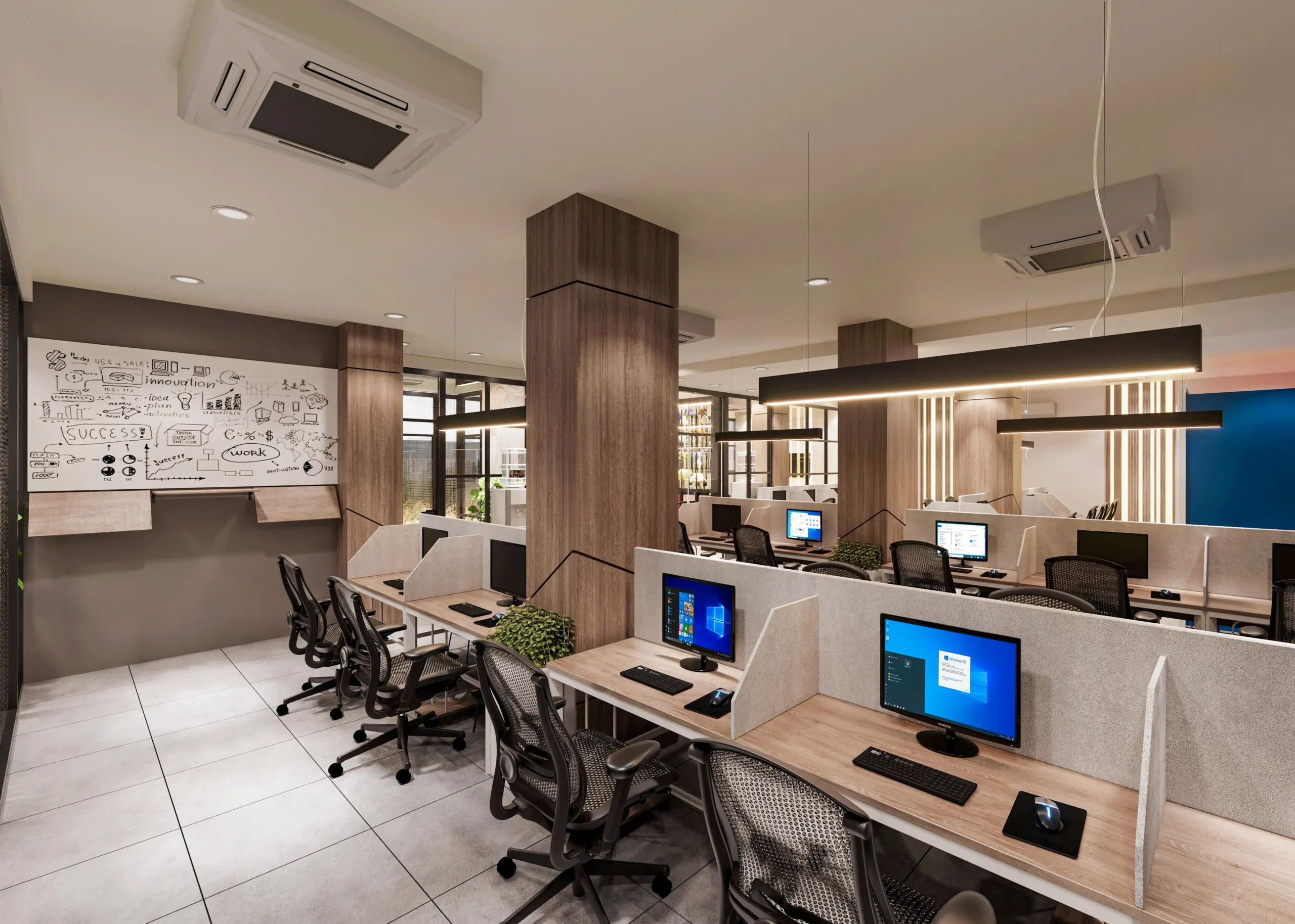 Bespoke joinery for office interiors